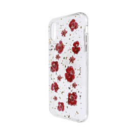 Real Flower Silicone Case - RED for iPhone XR (Only Ground Shipping)