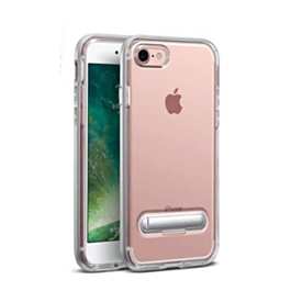 Ultra Hybrid Air Cushion Case with Magnetic Kickstand - SILVER for iPhone 8P / 7P (Only Ground Shipping)