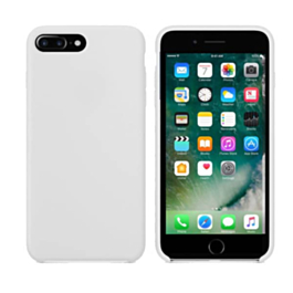 Soft Leather Silicone Case - WHITE (High Quality Metarial) for iPhone 8P / 7P (Only Ground Shipping)
