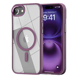 Shiny Magnetic Clear Cases - PURPLE for iPhone 7 (Only Ground Shipping)