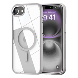 Shiny Magnetic Clear Cases - WHITE for iPhone 7 (Only Ground Shipping)