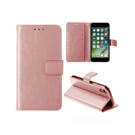 Mini Leather Wallet Case with Card Slot - ROSE GOLD for iPhone 8 / 7 (Only Ground Shipping)