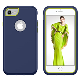 3 Layer Heavy Duty Shockproof Anti-Scratch Case - NAVY BLUE for iPhone 8P / 7P / 6SP / 6P (Only Ground Shipping)