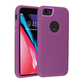Three Layer Heavy Duty Shockproof Anti-Scratch Protective Case - PURPLE for iPhone 6 / 6S / 7 / 8 (Only Ground Shipping)
