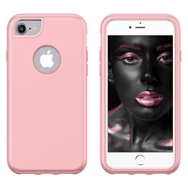 3 Layer Heavy Duty Shockproof Anti-Scratch Case - ROSE GOLD for iPhone 8P / 7P / 6SP / 6P (Only Ground Shipping)