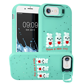 Cute 3D Doll Shockproof Rubber Case - Style 4 for iPhone 7 / 8 (Only Ground Shipping)