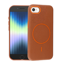 Magnetic Leather Soft Cases - GOLDEN BROWN for iPhone 7 / 8 (Only Ground Shipping)
