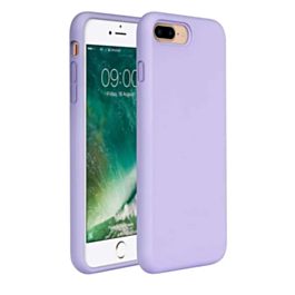 iPhone 7 / 8 Soft Solid Silicone Case (Full Buttom Cover) - LILAC (Only Ground Shipping)