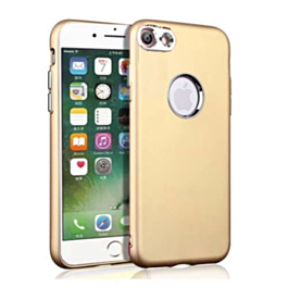 Super Slim TPU Case with Metal Desing Border - GOLD for iPhone 7G / 8G / SE 2020 (Only Ground Shipping)