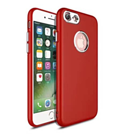 Super Slim TPU Case with Metal Design Border - RED for iPhone 8P / 7P (Only Ground Shipping)