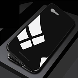 Ultra Slim Magnet Protective Case with Metal Frame - FULL BLACK for iPhone 8P / 7P (Only Ground Shipping)