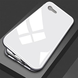 Ultra Slim Magnet Protective Case with Metal Frame - FULL WHITE for iPhone 8P / 7P (Only Ground Shipping)