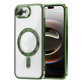 Shiny Wireless Charging Clear Case -GREEN for iPhone 7 (Only Ground Shipping)