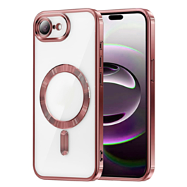 Shiny Wireless Charging Clear Case -ROSE GOLD for iPhone 7 (Only Ground Shipping)