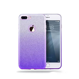 Shiny Mix Color TPU Case - PURPLE for iPhone 8P / 7P (Only Ground Shipping)