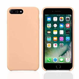 Soft Leather Silicone Case - BEIGE (High Quality Metarial) for iPhone 8P / 7P (Only Ground Shipping)