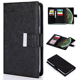 Fashion Wallet with Removable Magnet Case - BLACK for iPhone XR (Only Ground Shipping)