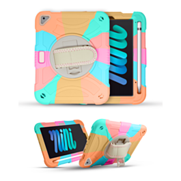 Hand Adjustable Heavy Duty Case with Shoulder Strap - RAINBOW for iPad 10.2" (7th / 8th / 9th) / Air 3 / Pro 10.5 (Only Ground Shipping)
