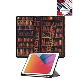 Old Style Notebook Design Case - Library for iPad 10.2" (7th / 8th / 9th) / Air 3 / Pro 10.5 (Only Ground Shipping)