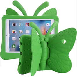 Butterfly Shockproof Kids Case - GREEN for iPad 5 (2017) / iPad 6 (2018) / Air 1 / Air 2 / Pro 9.7 (Only Ground Shipping)