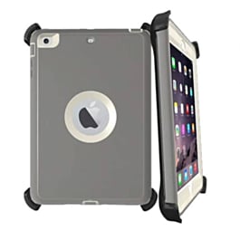 Heavy Duty Case with Clip - GRAY for iPad 5 (2017) / iPad 6 (2018) / Air 1 / Air 2 / Pro 9.7 (Only Ground Shipping)