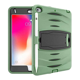 Shockproof Case with Pen Slot - ARMY GREEN for iPad Mini 4 / Mini 5 (Only Ground Shipping)