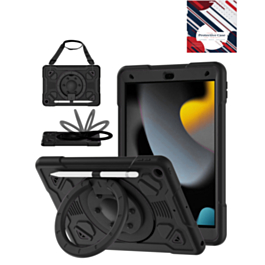 Shockproof Heavy Duty Stand Case with Pen Slot - BLACK for iPad 10.2" (7th / 8th / 9th) / Air 3 / Pro 10.5 (Only Ground Shipping)