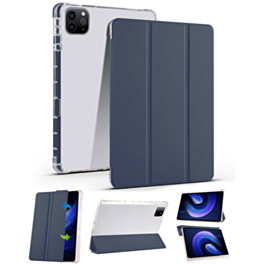 Smart PU Leather Stand (DARK BLUE) for iPad Pro 13 (7th / 2024) with Pen Holder (Only Ground Shipping)