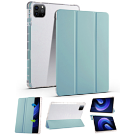 Smart PU Leather Stand with Pen Holder - BLUE for iPad Pro 13 (7th / 2024) (Only Ground Shipping)