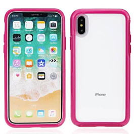 Acrylic Dual Layer Transparent Case - RED for iPhone XR (Only Ground Shipping)