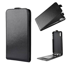 Vertical Leather Wallet Case - BLACK for iPhone 8P / 7P (Only Ground Shipping)