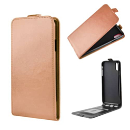 Vertical Leather Wallet Case - ROSE GOLD for iPhone 8P / 7P (Only Ground Shipping)