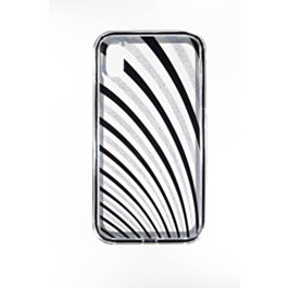 Bling Lines Pattern Hybrid Fusion Bumper Clear Crystal Case - 1 for iPhone XR (Only Ground Shipping)