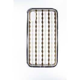 Bling Lines Pattern Hybrid Fusion Bumper Clear Crystal Case - 5 for iPhone XR (Only Ground Shipping)