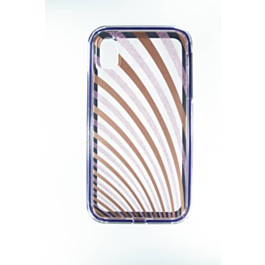 Bling Lines Pattern Hybrid Fusion Bumper Clear Crystal Case - 7 for iPhone XR (Only Ground Shipping)