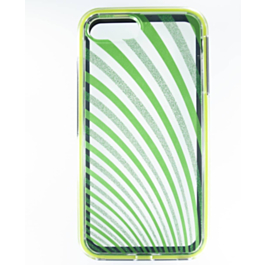 Lines Pattern Hybrid Fusion Bumper Clear Crystal Case - 4 for iPhone 8P / 7P (Only Ground Shipping)