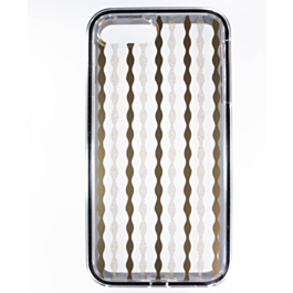 Lines Pattern Hybrid Fusion Bumper Clear Crystal Case - 5 for iPhone 7G / 8G / SE 2020 (Only Ground Shipping)