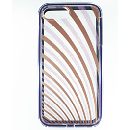 Lines Pattern Hybrid Fusion Bumper Clear Crystal Case - 7 for iPhone 7G / 8G / SE 2020 (Only Ground Shipping)