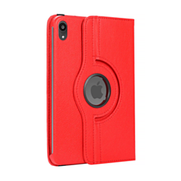 360 Degree Rotating Swivel Stand Case - RED for iPad Mini 6 / 7 (A17 Pro) (Only Ground Shipping)