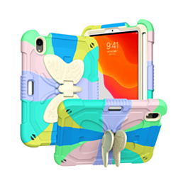Protective Butterfly Stand Desing Case - COLORFUL GREEN for iPad Mini 6 / 7 (A17 Pro) (Only Ground Shipping)
