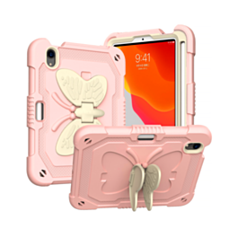 Protective Butterfly Stand Desing Case - GREAM ROSE PINK for iPad Mini 6 / 7 (A17 Pro) (Only Ground Shipping)