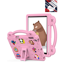Shockproof Handle Case - PINK for iPad Mini 6 / 7 (A17 Pro) (Only Ground Shipping)