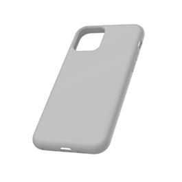 Soft Solid Silicone Case (Full Buttom Cover) (GRAY) for iPhone 12 / 12 Pro (Only Ground Shipping)