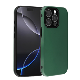 Full Cover New Design Silicone Case - GREEN for iPhone 12 / 12 Pro (Only Ground Shipping)