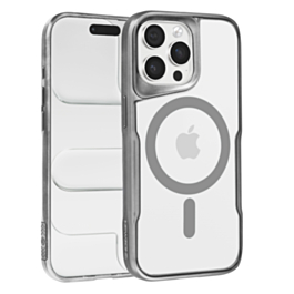 Glossy & Transparent Magnetic Case - SILVER for iPhone 12 / 12 Pro (Only Ground Shipping)