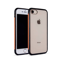 Shockproof Transparent Soft Gel TPU Case - ORANGE for iPhone 8P / 7P / 6SP / 6P (Only Ground Shipping)