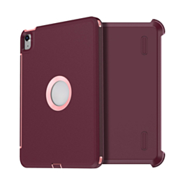 Heavy Duty Case with Clip - MAROON PINK for iPad Air 4 / Air 5 / Pro 11 (1st / 2nd / 3rd / 4th) (Only Ground Shipping)