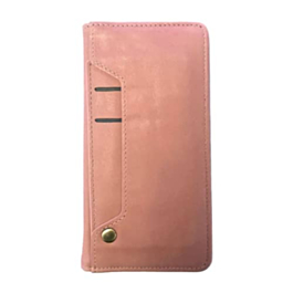 Galaxy S20 Plus Genuine Leather Magnetic Wallet Case with Credit Card Slot - PINK (Only Ground Shipping)
