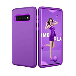 Galaxy S10+ Three Layer Protective Case -PURPLE (Only Ground Shipping)