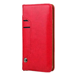 Galaxy S20 Ultra Luxury Leather Wallet Case with Credit Card Slot - RED (Only Ground Shipping)